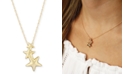 Macy's Triple Star Crawler Necklace Set in 14k Gold